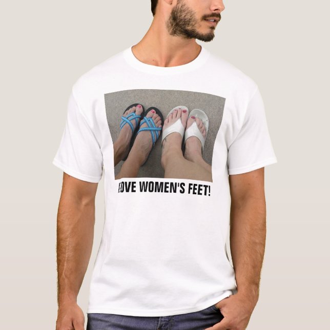 T-SHIRT J'AIME LES PIEDS DES FEMMES (Devant)