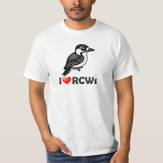 T-shirt J'aime les piverts Rouges-cockaded (Devant)
