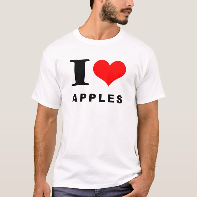 T-shirt J'aime les pommes (Devant)