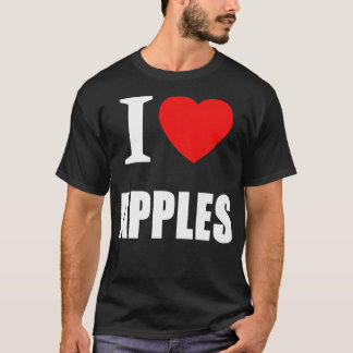 T-shirt J'Aime Les Pommes Pour Hommes Femmes Et Étudiants
