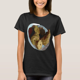 T-shirt J'Aime Les Poulets, Surtout Quand Les Poulets Frie