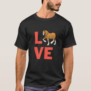 T-shirt J'aime les propriétaires de mammifères de chevaux