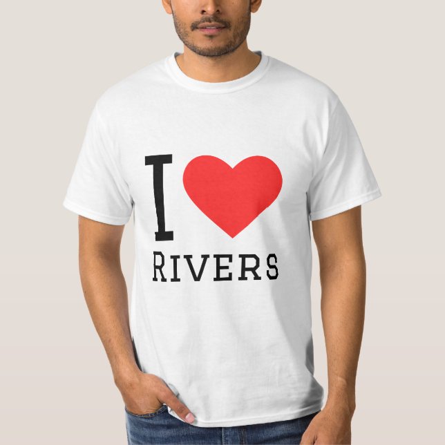 T-shirt J'aime les rivières (Devant)