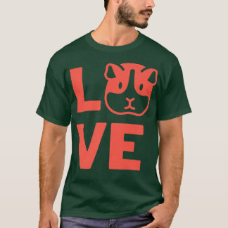 T-shirt J'aime les rongeurs de Guinée-Cochon Propriétaires