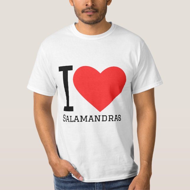 T-shirt J'aime les salamandras (Devant)