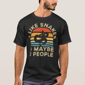 T-shirt J'Aime Les Serpents Et Peut-Être 3 Personnes