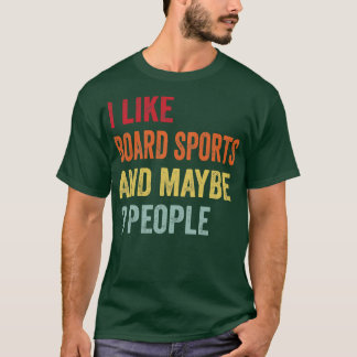 T-shirt J'Aime Les Sports De Table Peut-Être 3 Personnes