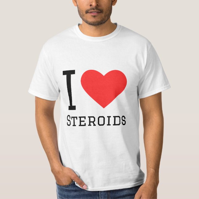 T-shirt J'aime les stéroïdes (Devant)