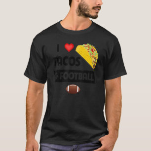 T-shirt J'Aime Les Tacos Et Le Football Mexicain Food Fami