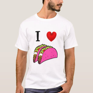 T-SHIRT J'AIME LES TACOS ROSES
