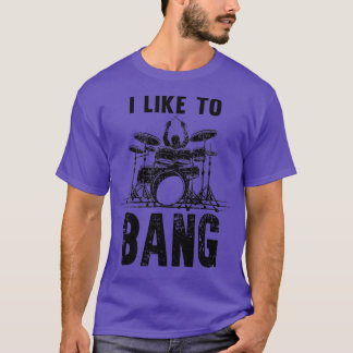T-shirt J'aime les tambours de Bang Funny Drummer