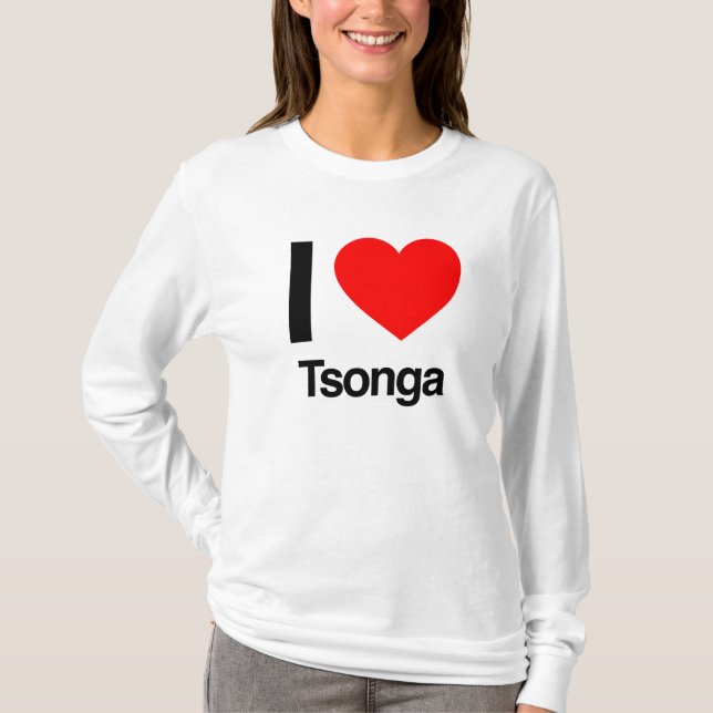 T-shirt j'aime les tonga (Devant)