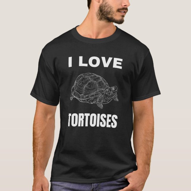 T-shirt J'aime les tortues (Devant)
