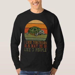 T-shirt J'aime les tortues terrestres et peut-être 3 perso
