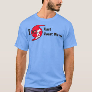 T-shirt J'aime les vagues de la côte Est
