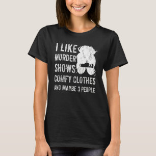T-shirt J'Aime Les Vidéos De Meurtre Comfy Les Vêtements E