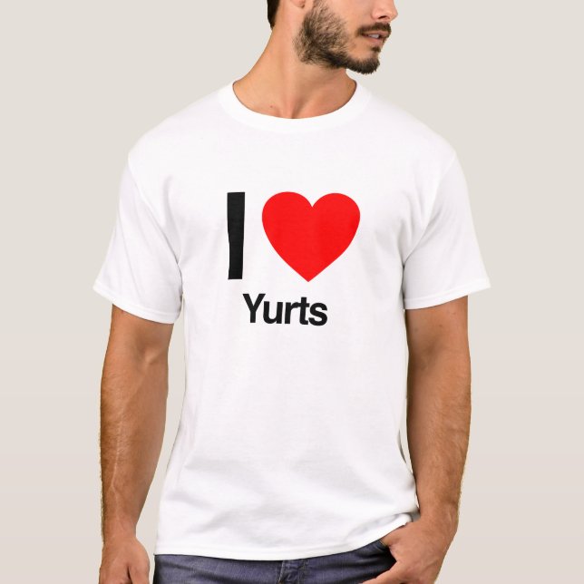 T-shirt j'aime les yourtes (Devant)