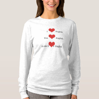 T-shirt J'aime l'étudiant de professeur de l'EEL de la