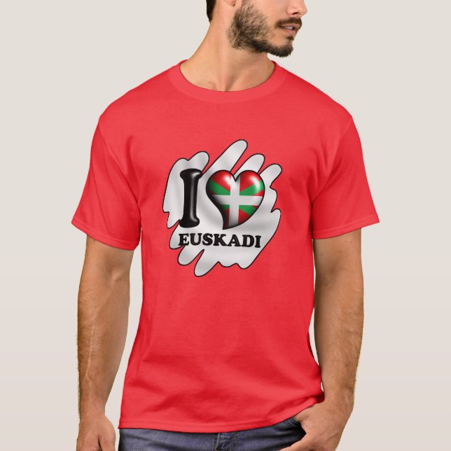 T-shirt j'aime l'euskadi (Devant)