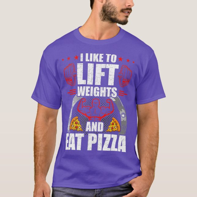 T-shirt J'Aime Lever Des Poids Et Manger De L'Entraînement (Devant)