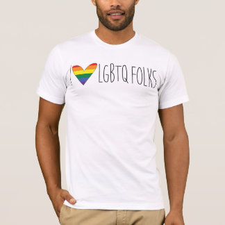 T-shirt J'aime LGBTQ - base de visibilité directe Sueños