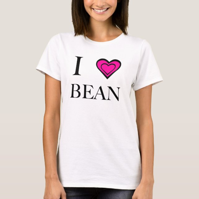 T-shirt J'aime l'haricot ! (Devant)