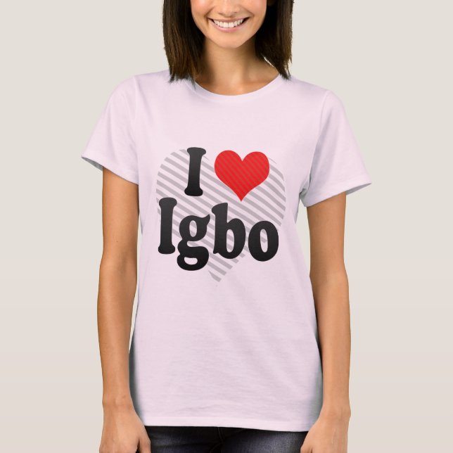 T-shirt J'aime l'Igbo (Devant)