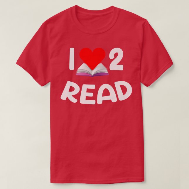 T-shirt J'Aime Lire De Mignonnes Lectures Et Réserver L (Design devant)