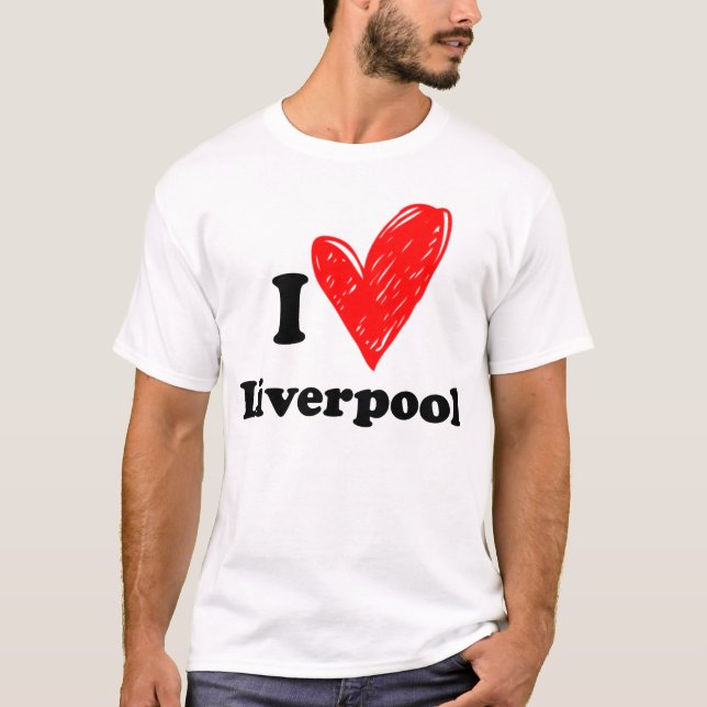 T-shirt J'aime Liverpool (Devant)