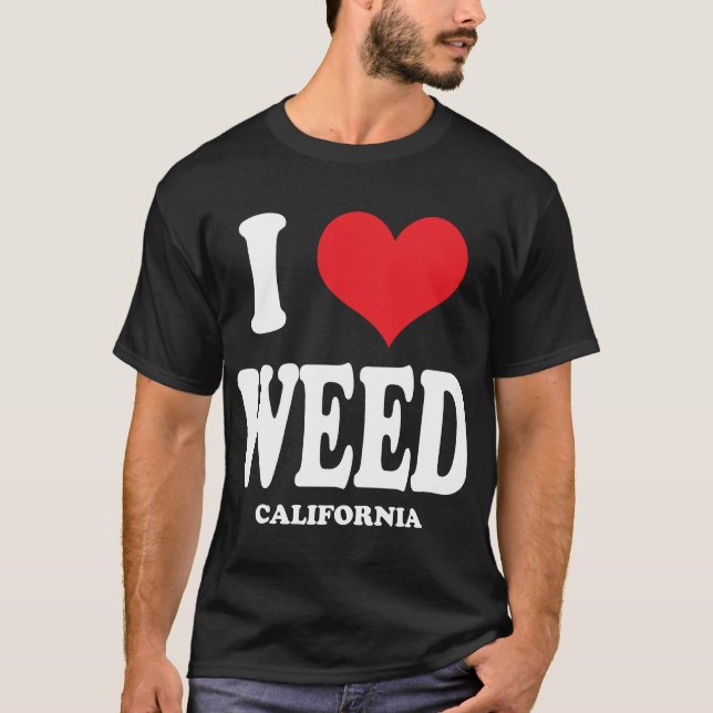 T-shirt J'aime l'mauvaise herbe CA (Devant)