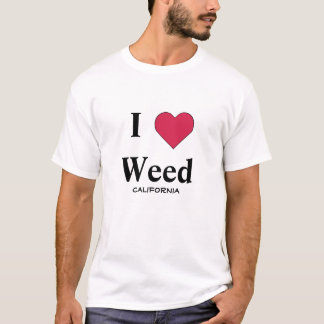 T-shirt J'aime l'mauvaise herbe la Californie