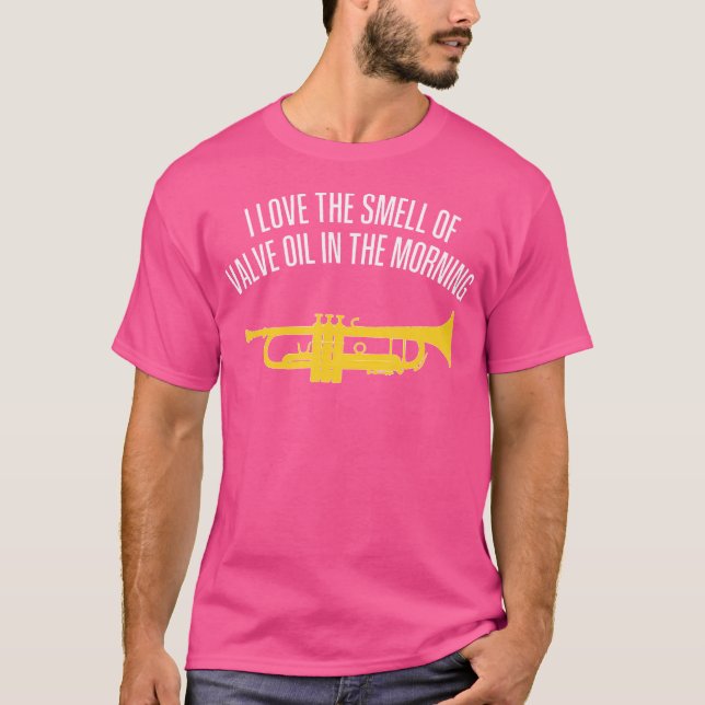 T-shirt J'Aime L'Odeur De L'Huile De Valve Le Matin - Amus (Devant)