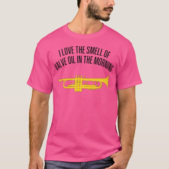 T-shirt J'Aime L'Odeur De L'Huile De Valve Le Matin - Amus (Devant)