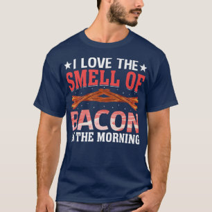 T-shirt J'aime l'odeur du bacon dans la viande de porc mat