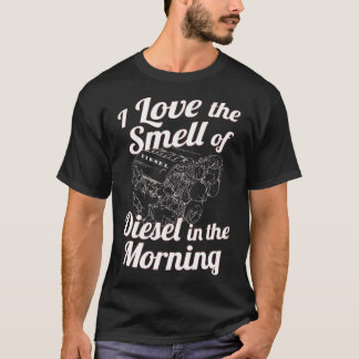 T-shirt J'aime l'odeur du diesel dans le Matin 4X4 DP