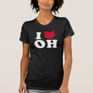 T-shirt J'AIME l'OHIO - CLASSIQUE - la conception de carte