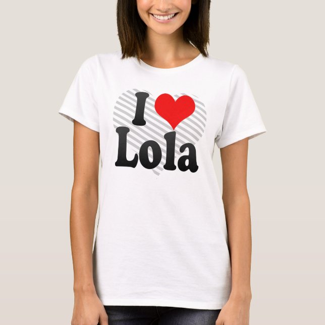 T-shirt J'aime Lola (Devant)