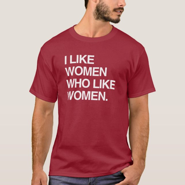 T-SHIRT J'AIME L'OMS DE FEMMES COMME DES FEMMES (Devant)
