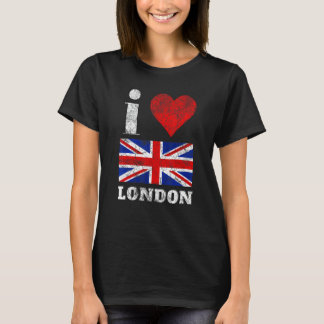 T-shirt J'aime Londres Angleterre britannique Royaume-Uni 