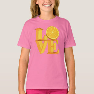 T-SHIRT J'AIME L'ORANGE (TANGERINE/MANDARIN)