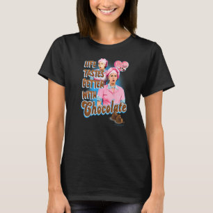T-shirt J'Aime Lucy Mieux Avec Le Chocolat