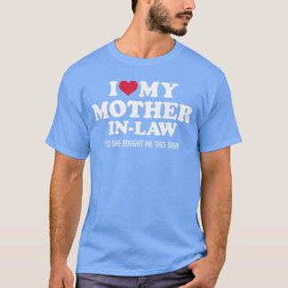 T-shirt J'aime ma belle-mère pour la famille du gendre