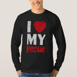T-shirt J'Aime Ma Bestie Meilleur Ami Pour Toujours Amitié