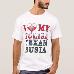 T-shirt J'Aime Ma Busia Texane Polonaise