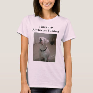 T-shirt J'aime ma chemise American Bulldog