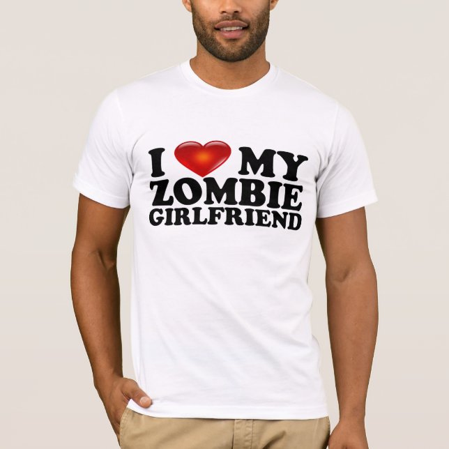 T-shirt J'aime ma chemise du zombi GF (Devant)