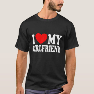 T-shirt J'aime ma copine, j'aime ma petite amie
