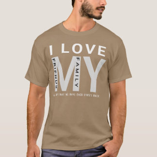 T-shirt J'Aime Ma Famille Et Mes Amis