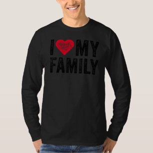 T-shirt J'Aime Ma Famille Familles Familles Fête Réunion