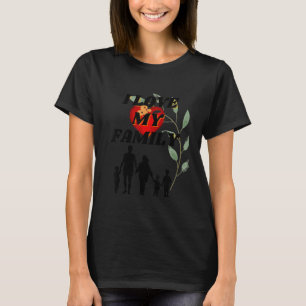 T-shirt J'Aime Ma Famille Pour L'Amour Et La Solidarité Fa
